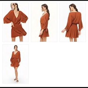 Smocked surplus mini dress